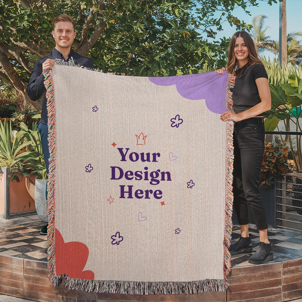 22. Heirloom Photo Woven Blanket (Portrait)