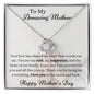 ShineOn Fulfillment Jewelry 14K White Gold Finish / Standard Box Eternal Maternal™ - Love-Knot Necklace
