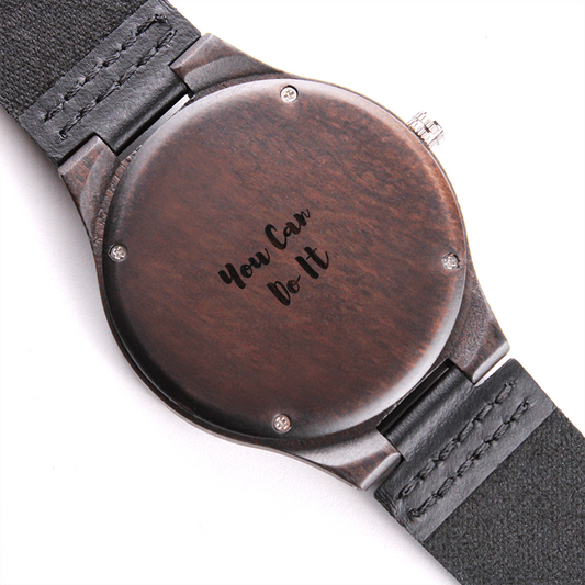 20. Engraved Wooden Watch- You can do it