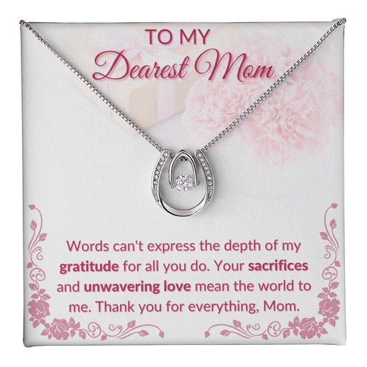 My dear mom necklace