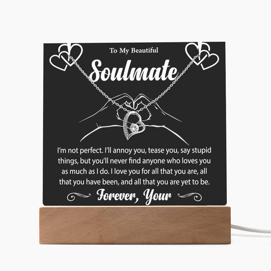 Soulmate Glow Acrylic™ & Forever Love Necklace