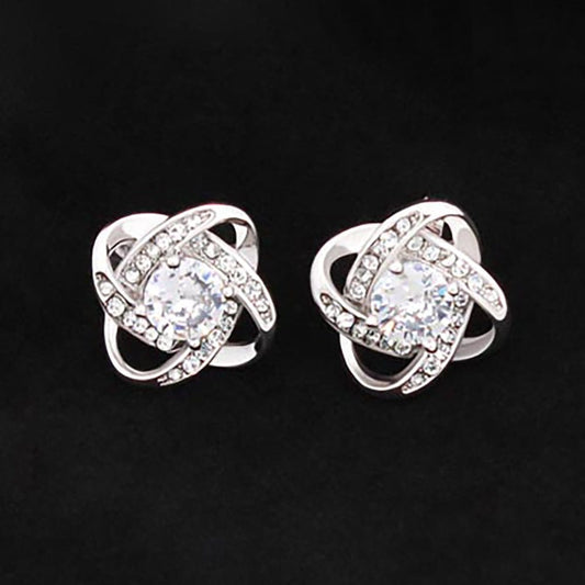 ShineOn Fulfillment Jewelry Love Knot Stud Earrings